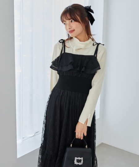 2wayコルセットレースワンピ/MAJESTIC LEGON(マジェスティックレゴン