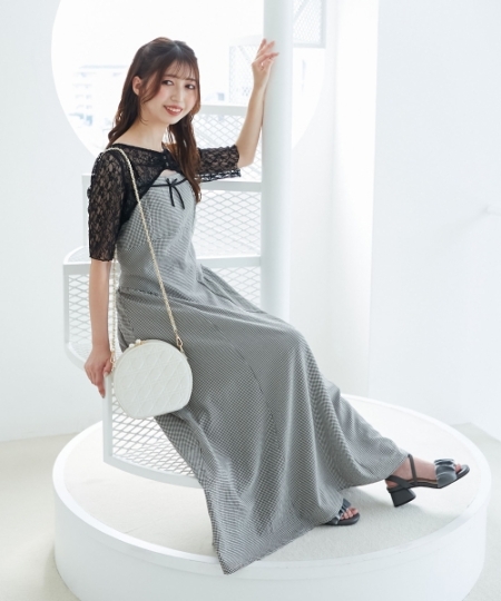 トップスセットデコルテオープンワンピ/MAJESTIC LEGON