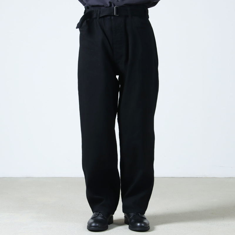 COMOLI (コモリ) デニム ベルテッドパンツ