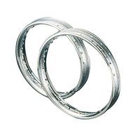 DID ポリッシュE型アルミリム フロント用 リムサイズ2.50-18 - バイク