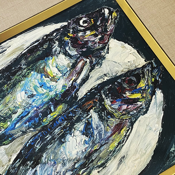 油絵 『焔心浄化』 F4アート 原画 一点物 開運 インテリア 油絵 『焔心