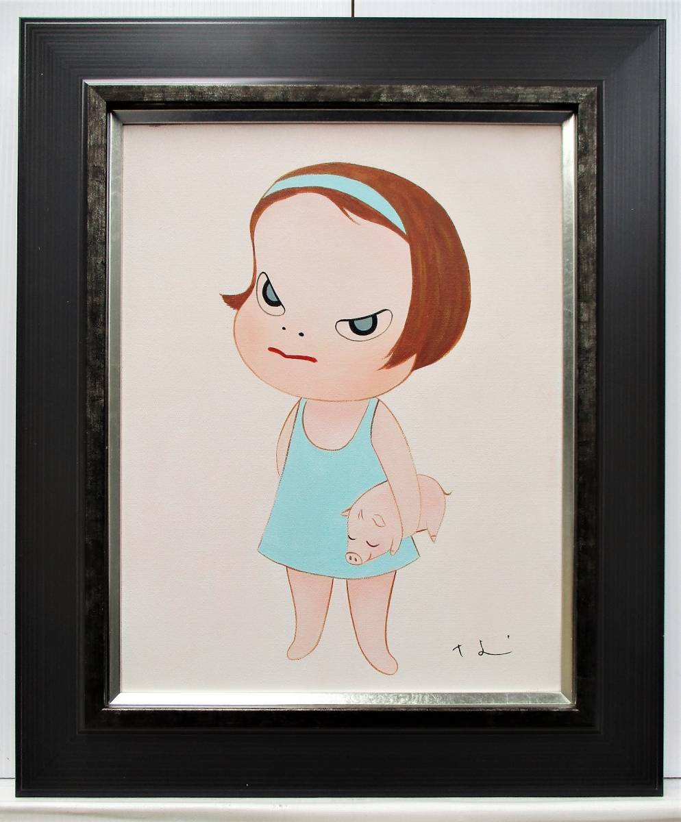 油絵 菅家令子 絵 絵画 インテリア 額付(銀) F3-041014 人物 女性 油絵