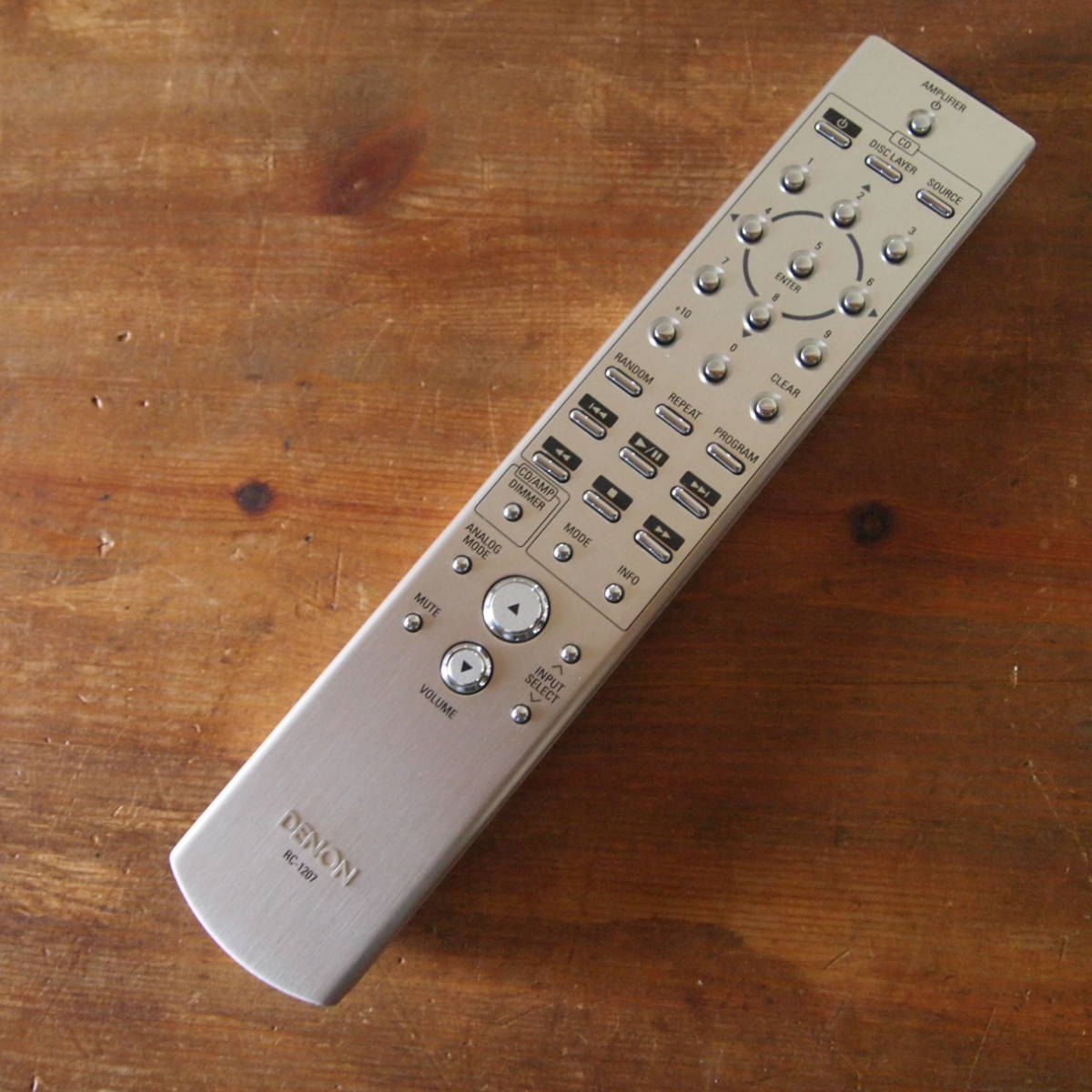 美品】DENON・デノン＊「RC-1207」CDプレーヤー用リモコン＊SACD・DCD