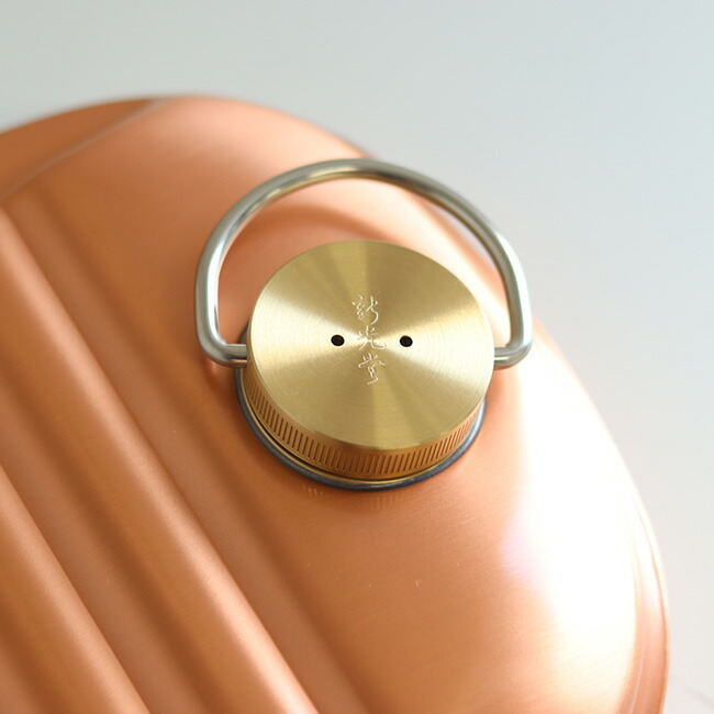 新光堂 純銅湯たんぽ 袋付 小 1.2L S-9395S[湯たんぽ 純銅製 銅 銅製