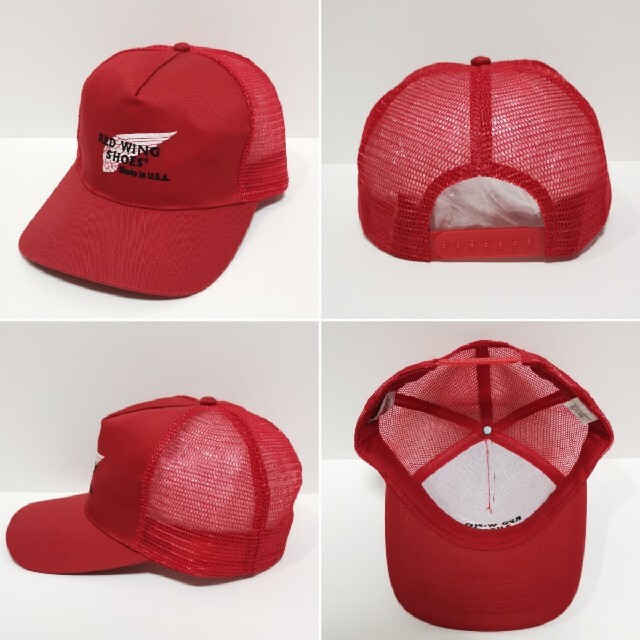 REDWING - 90s レッドウイング REDWING メッシュ CAP キャップ 赤 USA