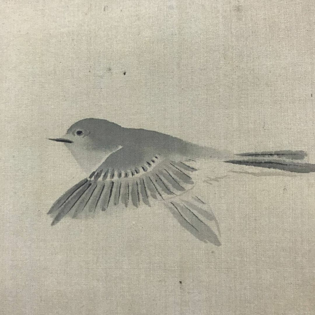 真作】柚木玉邨/蘭之図/蘭画賛/掛軸☆宝船☆Z-440 真作】柚木玉邨/蘭之