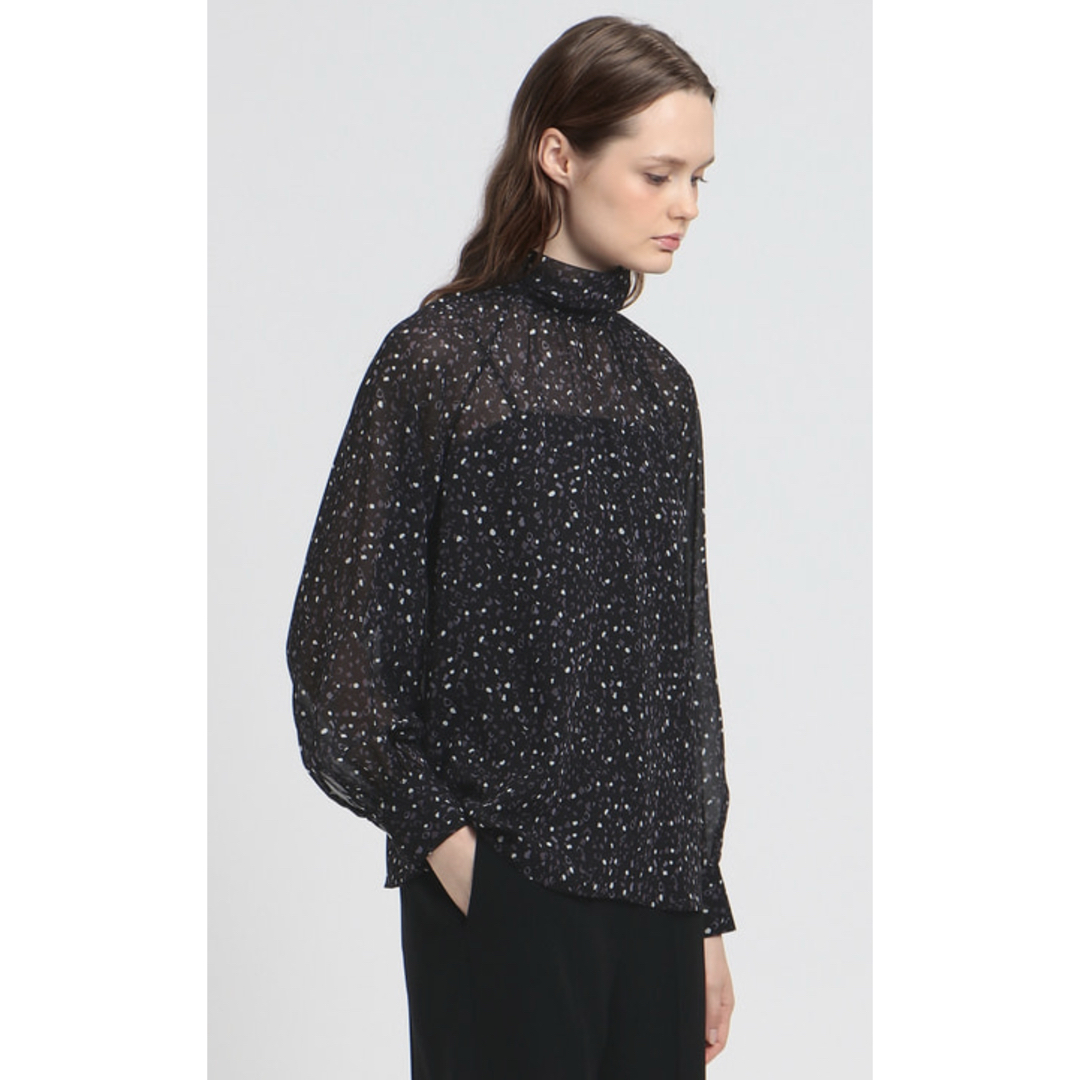 Theory luxe - theory luxe 2024 シアー素材スタンドカラーブラウスの