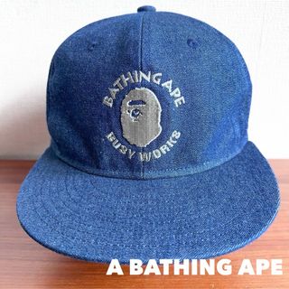 A BATHING APE（キャップ ・ ブルー・ネイビー/青色系）のフリマ