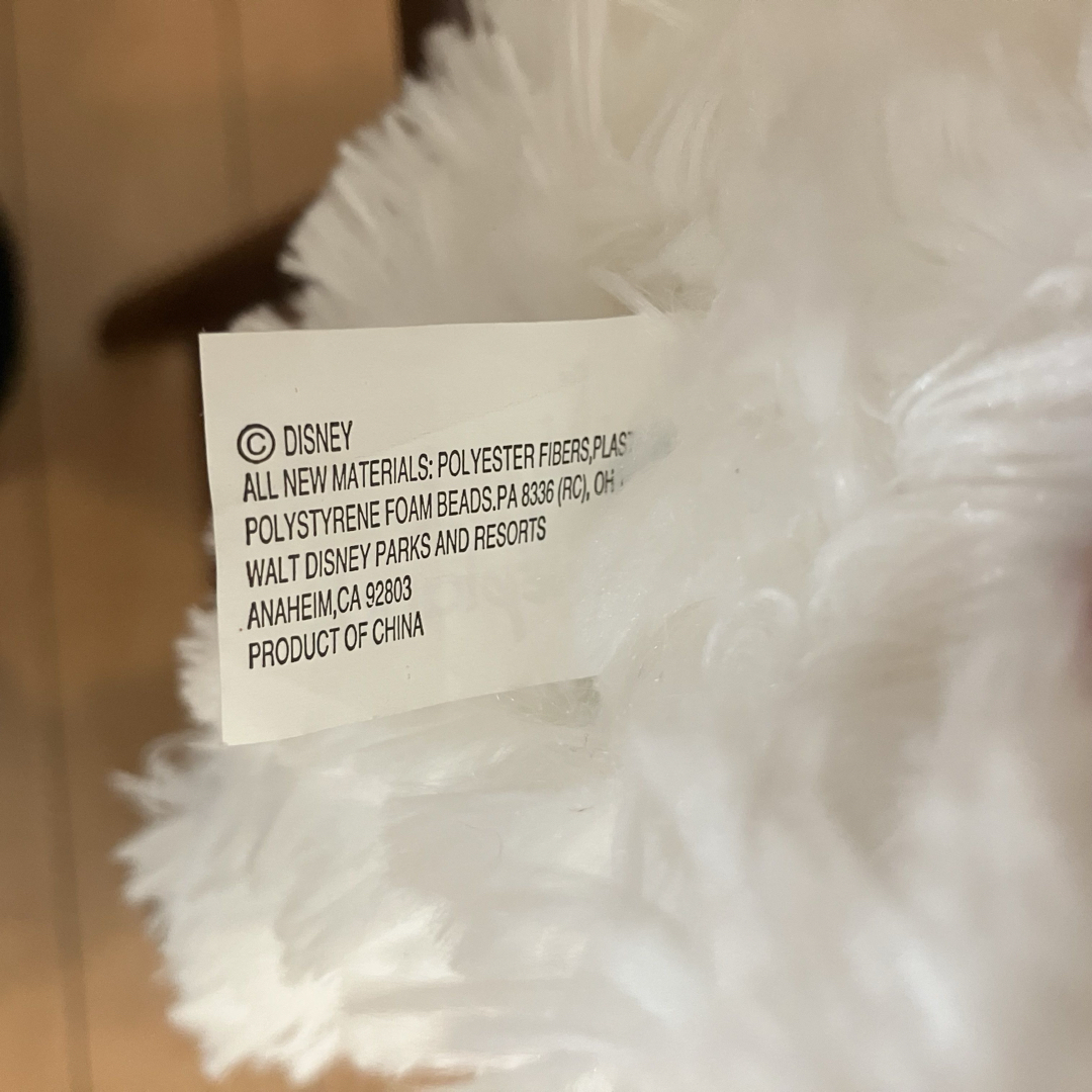 ダッフィー - WDW ディズニーベア ホワイト 長毛 初期 ダッフィーの