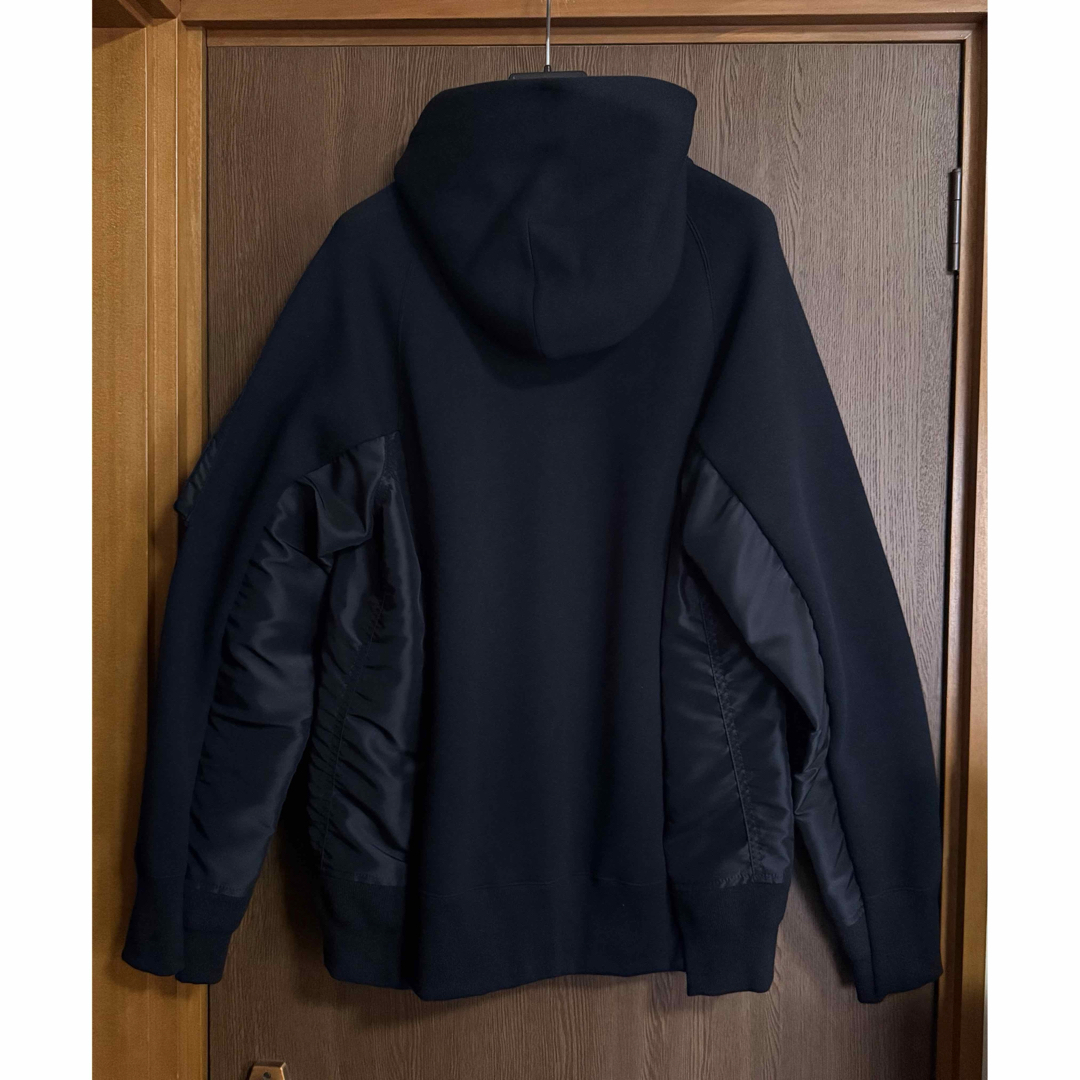 sacai - 25AW新品 sacai スポンジ スウェット パーカー ドッキング MA