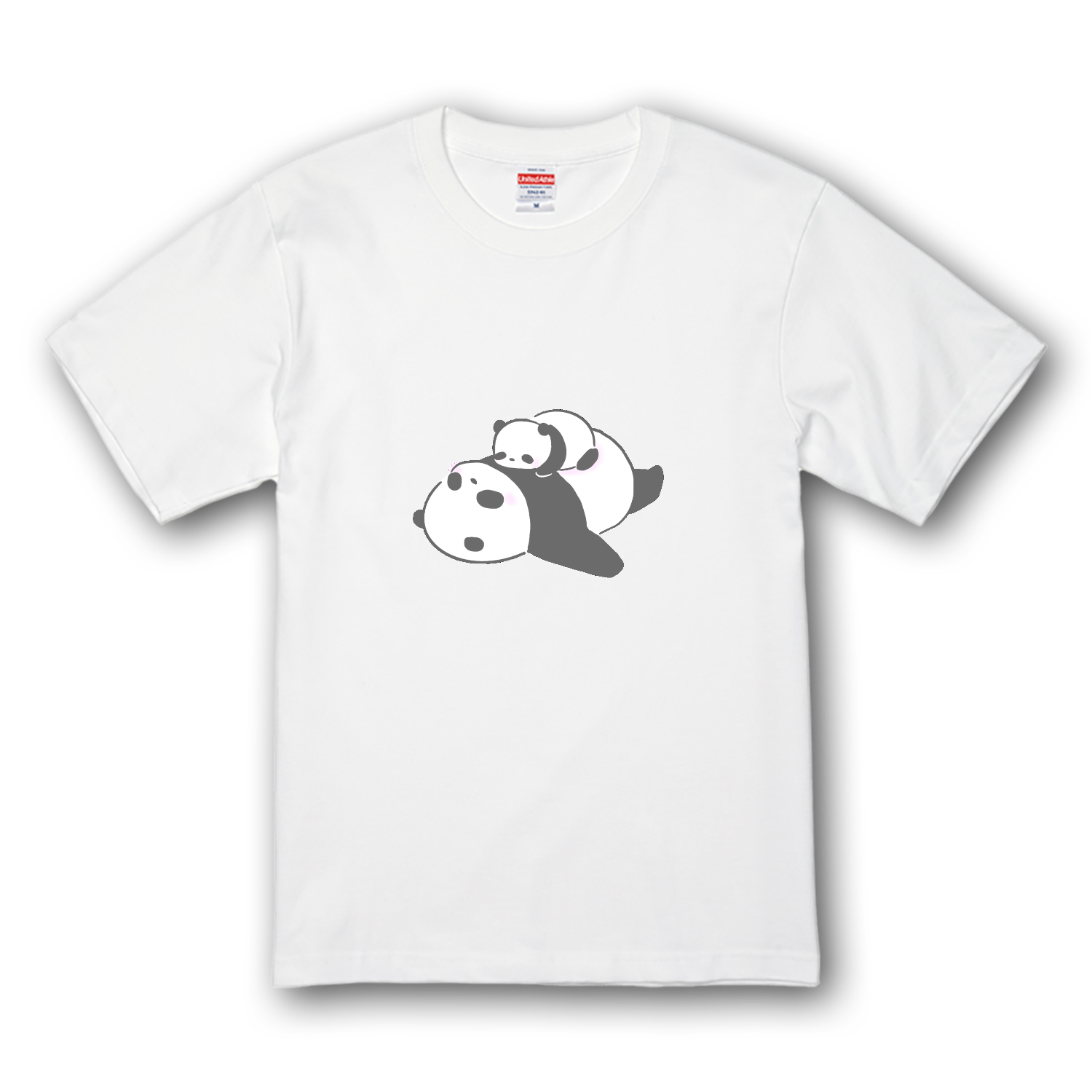 動物の親子(パンダ)定番Tシャツの商品購入ページ｜クリエイターの