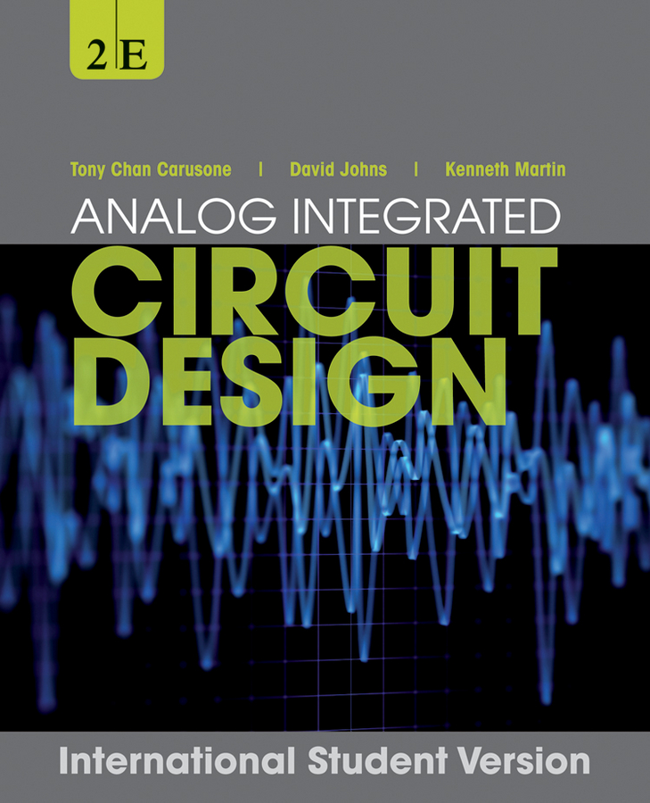 PDF] Analog Integrated Circuit Design by Tony Chan Carusone, 2nd