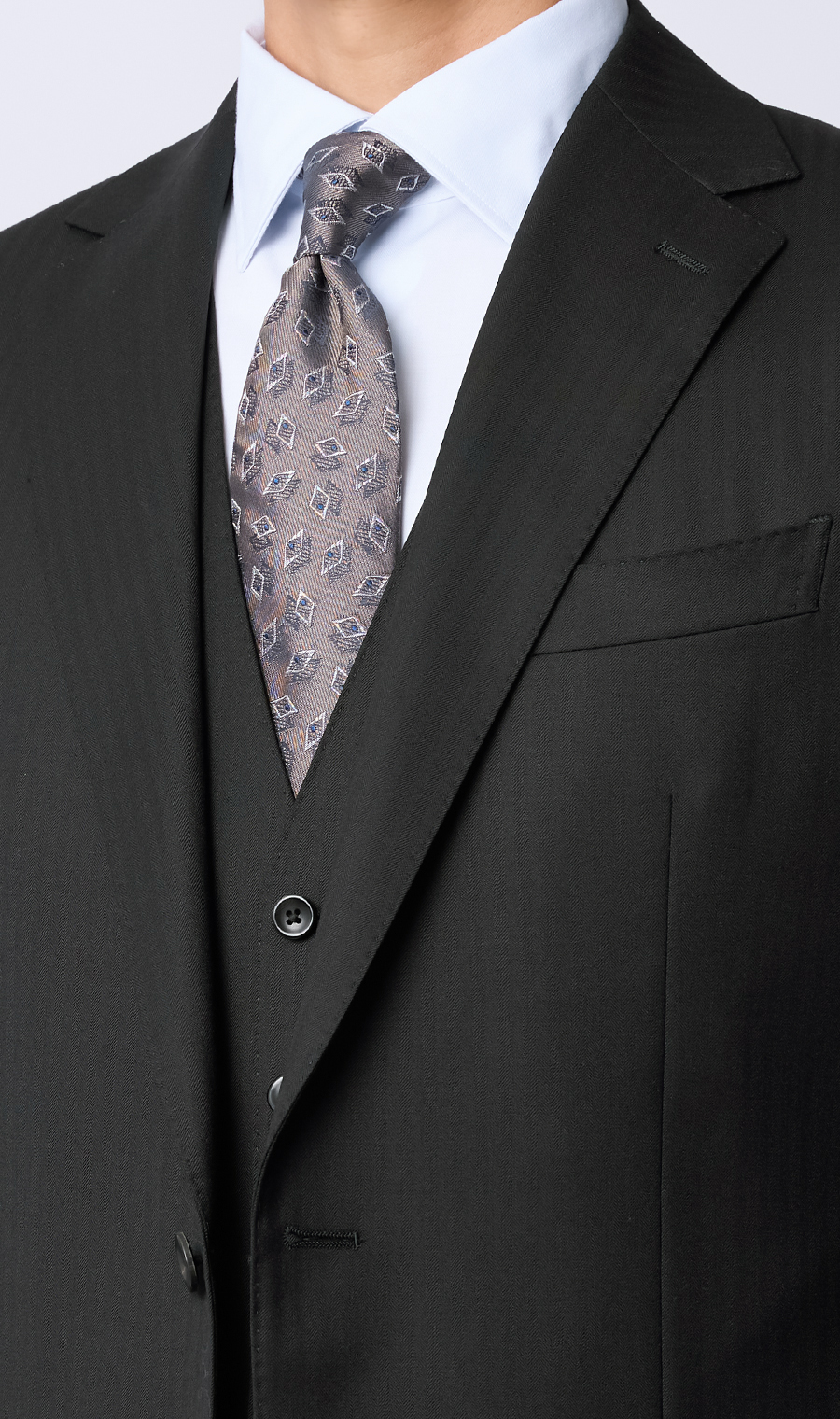 プレミアムスタイリッシュスーツ【スリーピース】【Super100's