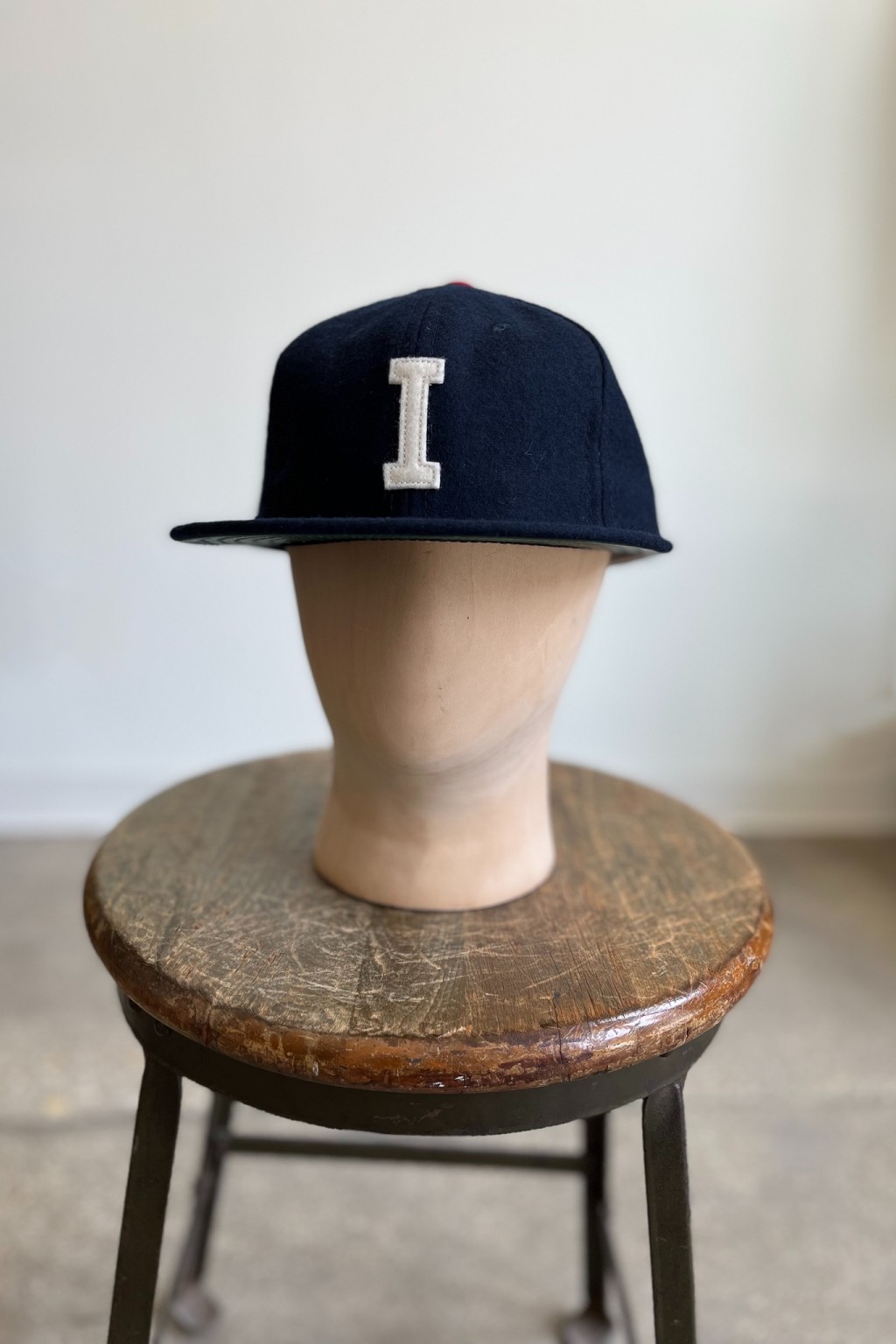 Ebbets Field Flannels The Independence Cap Navy Wool with Red