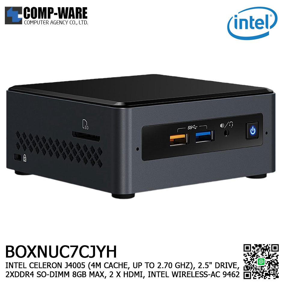 Intel NUC7CJYH1 Mini PC NUC Kit - INTEL CELERON J4005 (4M CACHE