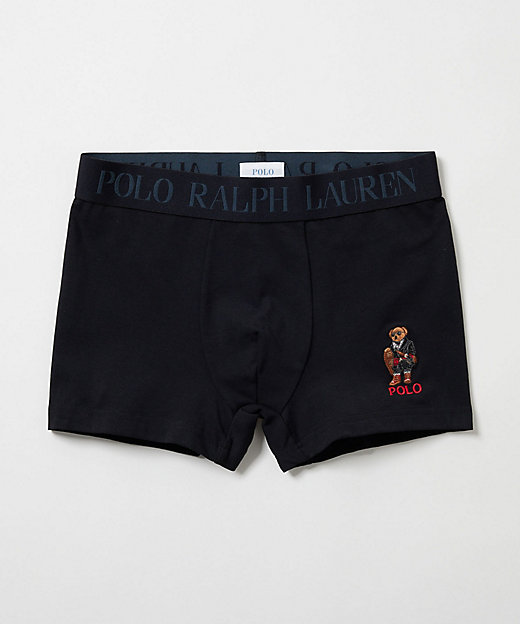 ショートボクサーブリーフ 前閉じ ホリデーベア刺繍 RM3ー