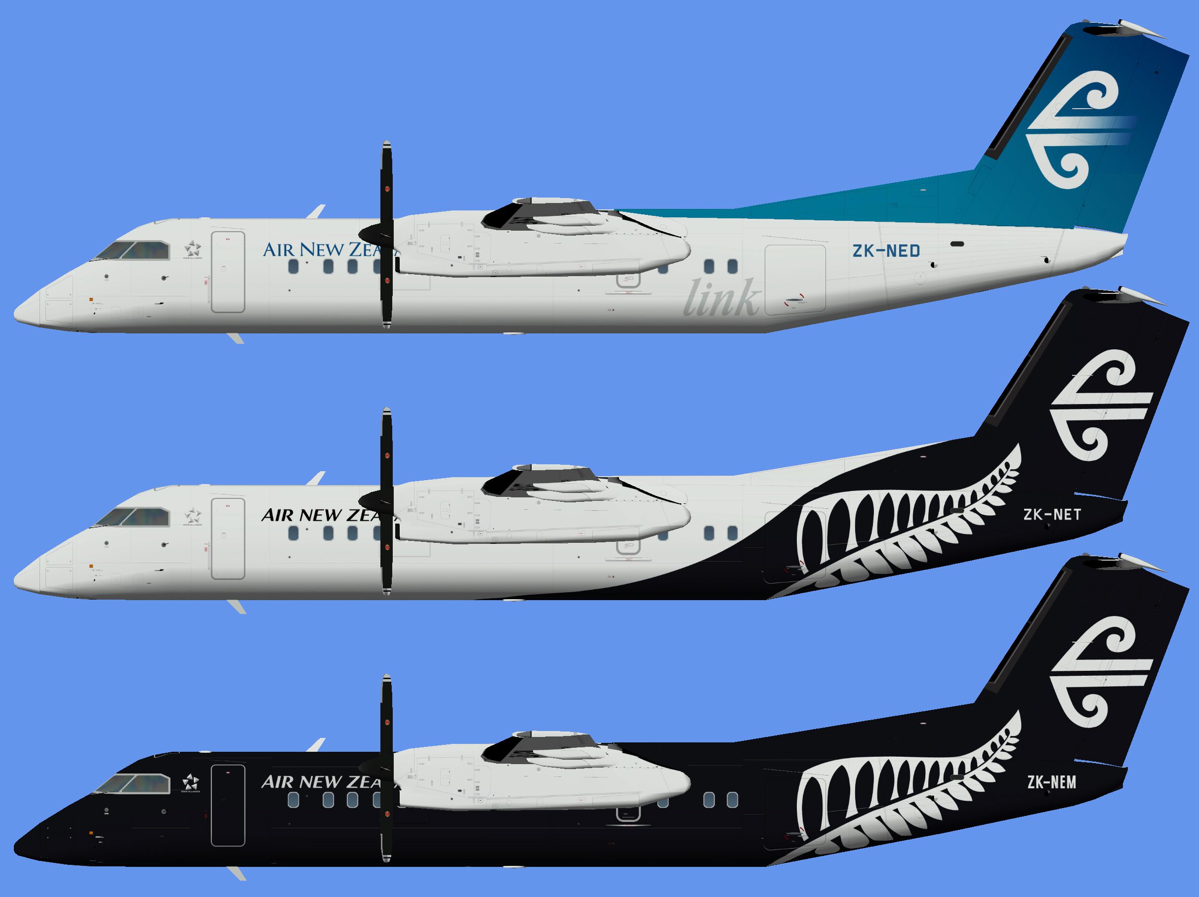 Air New Zealand Dash 8-300 – AIG Model