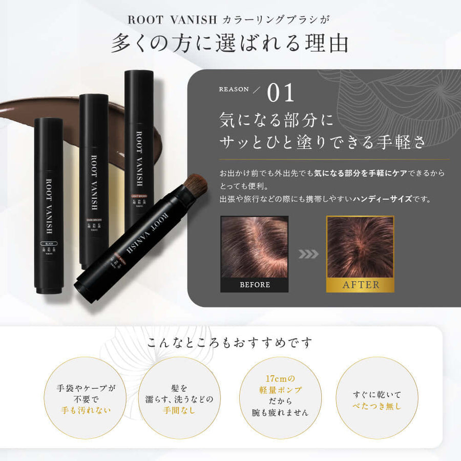 白髪用3点セット カラーシャンプー＆カラートリートメント＆白髪隠し