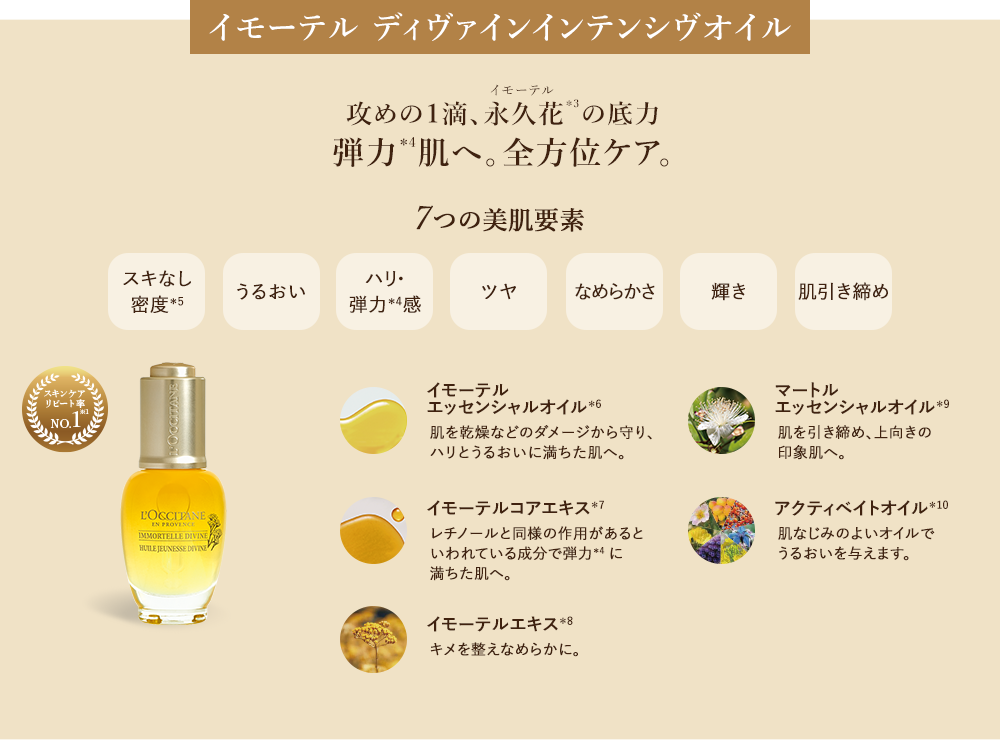 数量限定】イモーテル ディヴァイン｜ロクシタン公式通販