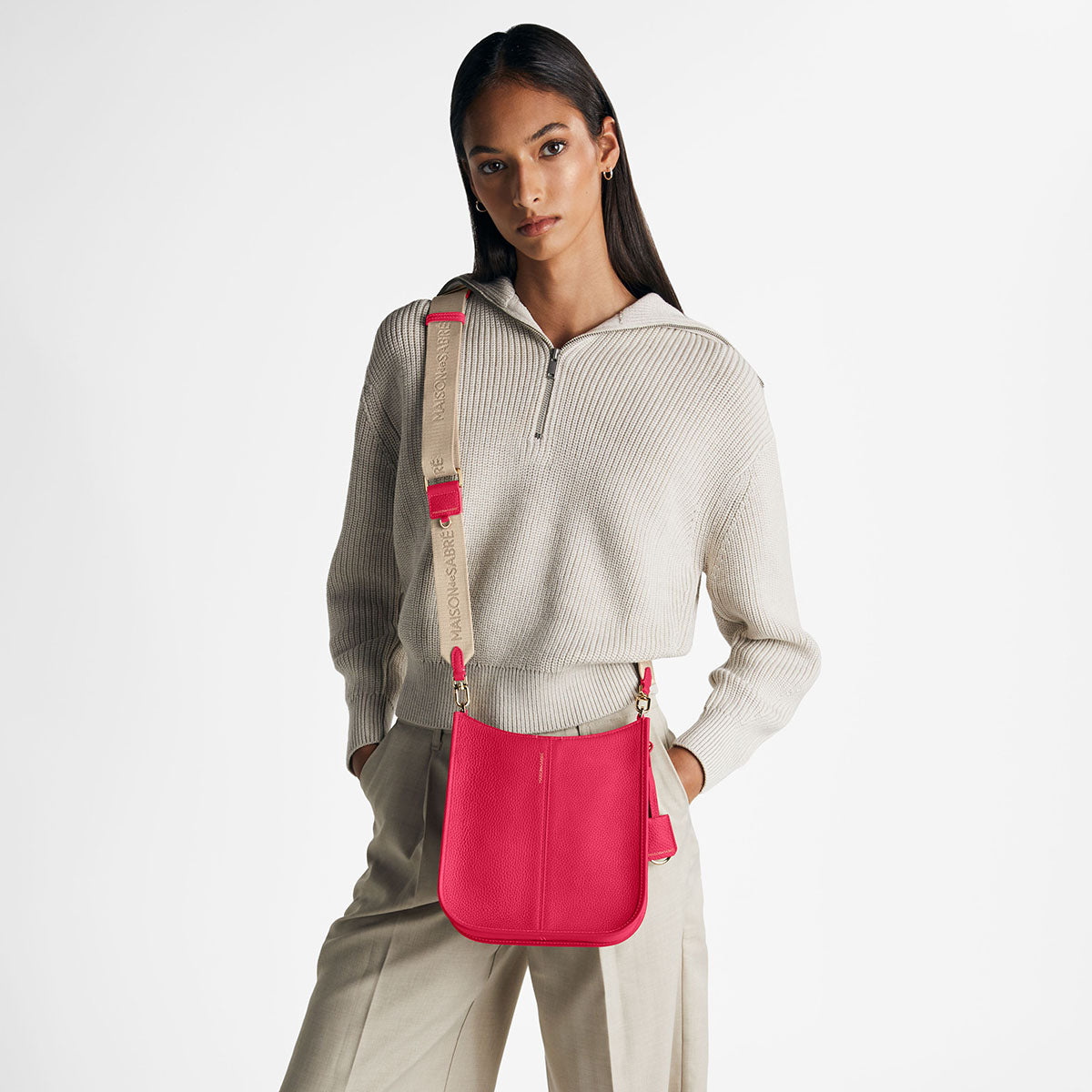 The Moon Shoulder Bag - Shibuya Fuchsia – MAISON de SABRÉ