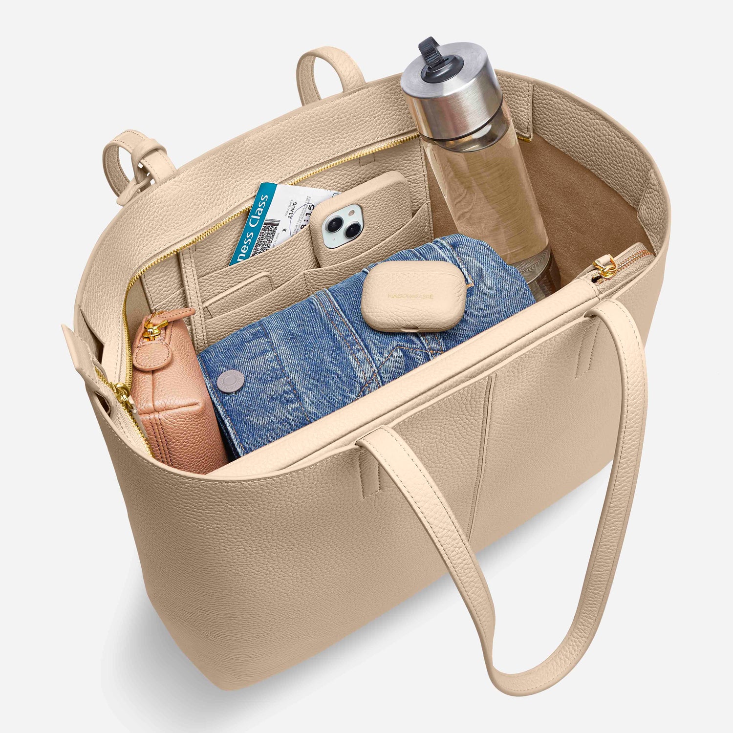 The Zipped Soft Tote - Black Caviar – MAISON de SABRÉ