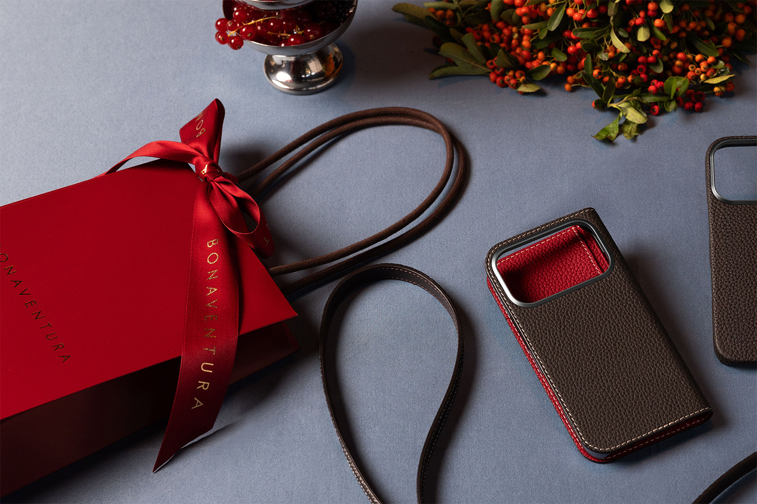 フラップ アイグラスケース シュリンクレザー