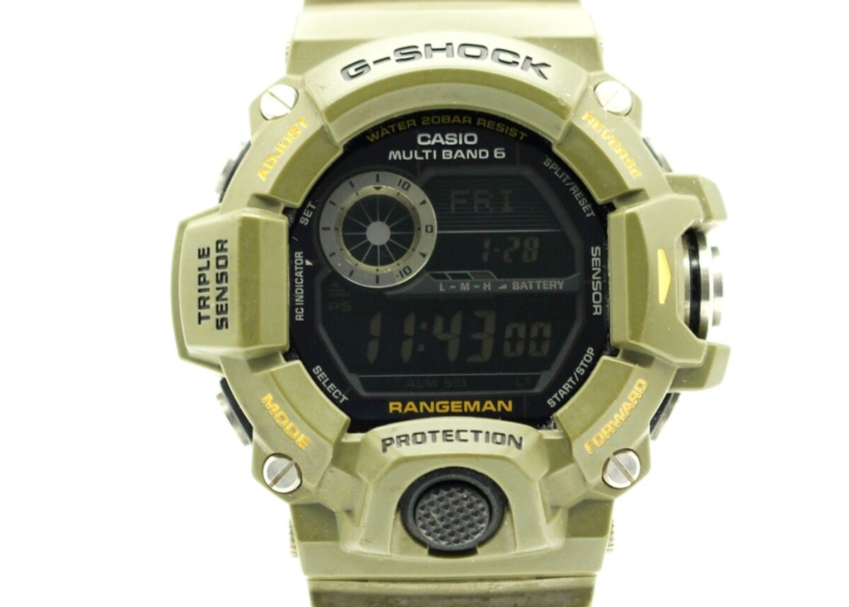 CASIO カシオ G-SHOCK ジーショック レンジマン 電波ソーラー カーキ