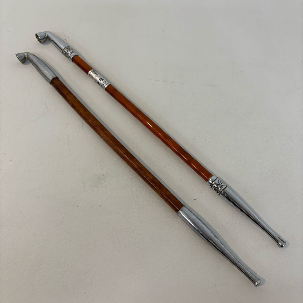 キセル 2本セット 竹のキセル 煙管 喫煙具 当時物 アンティーク 中古