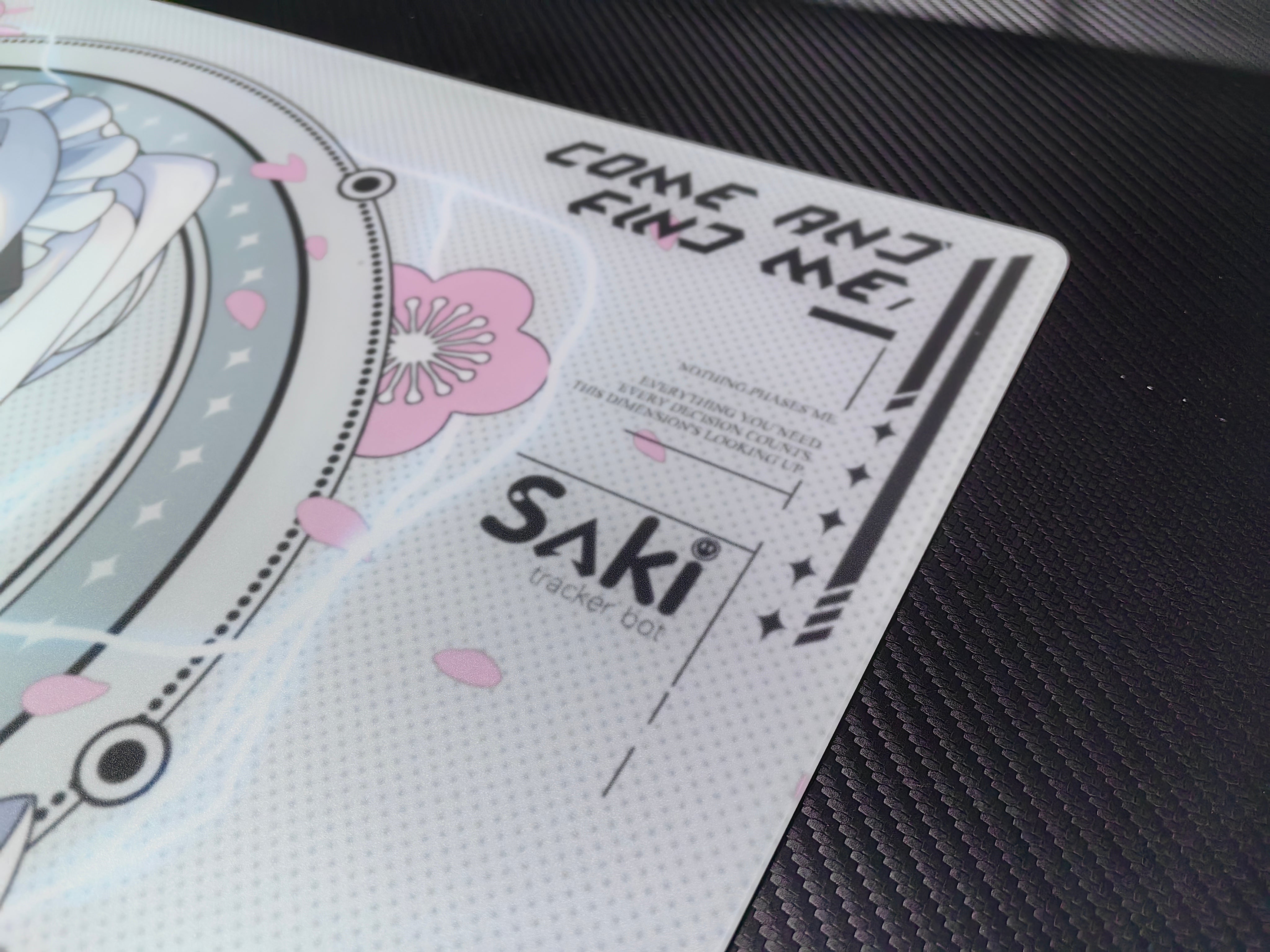 D-GLOW 影 Saki【ガラス製マウスパッド】