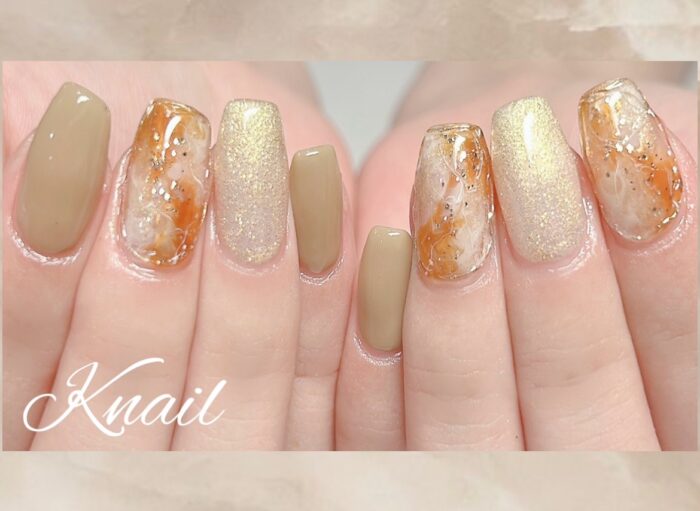 ハンド☆キャンペーン）べっ甲風ニュアンスネイル♪ | Knailのブログ