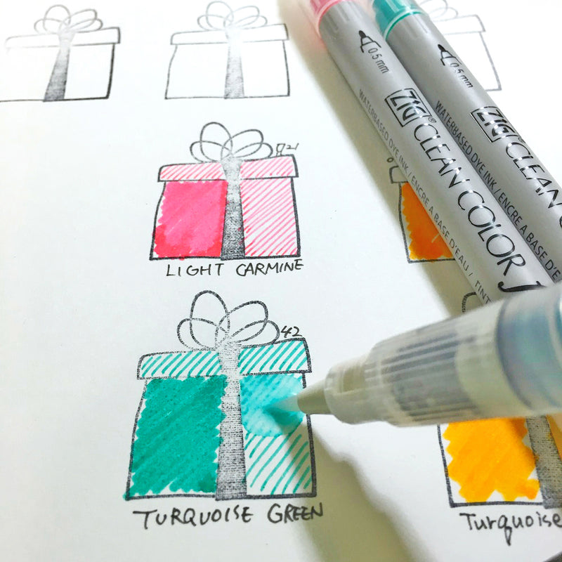 残りわずか】ZIG クリーンカラーf 36色セット (TCS-6000T/36V)