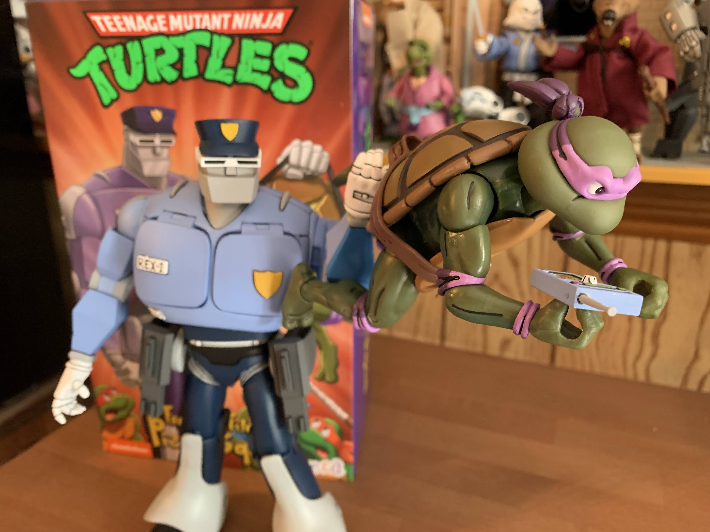 NECA Cartoon TMNT From the Files of Pizza Squad (Deluxe Rex-1