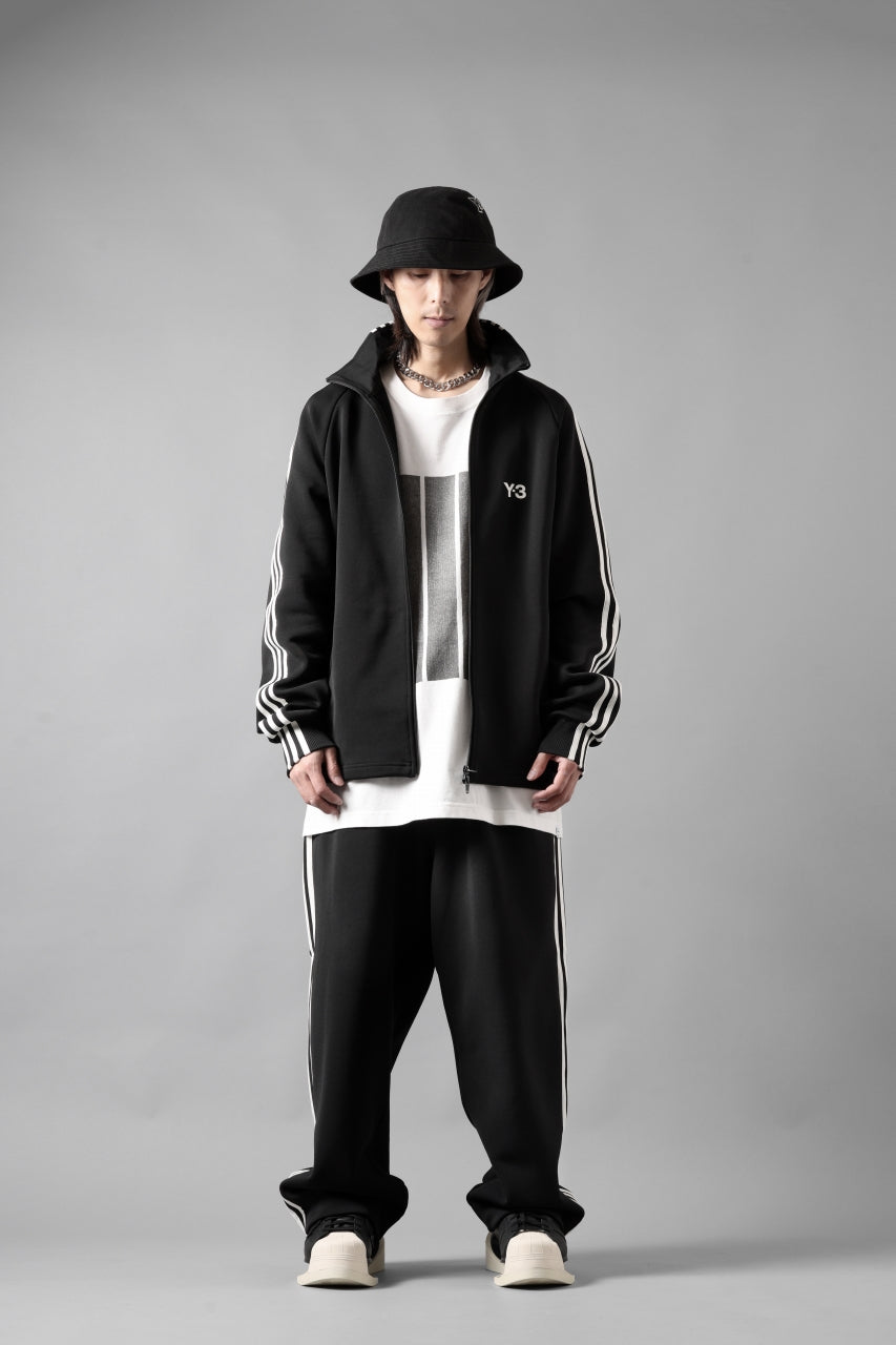 Y-3 Yohji Yamamoto THREE STRIPES TRACK JACKET (BLACK x OFF WHITE