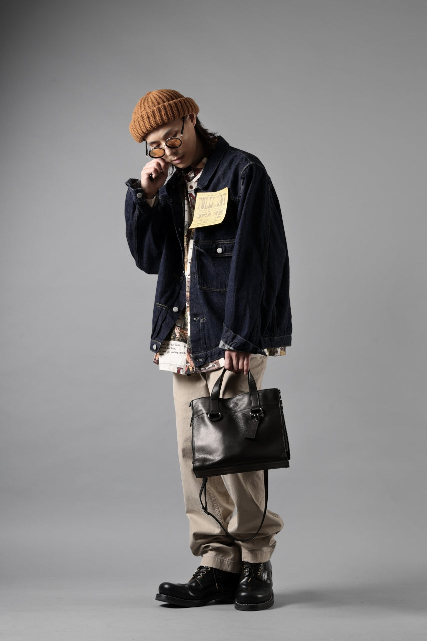 discord Yohji Yamamoto ZIPPER SHOULDER BAG / SOFT SHRINK COW