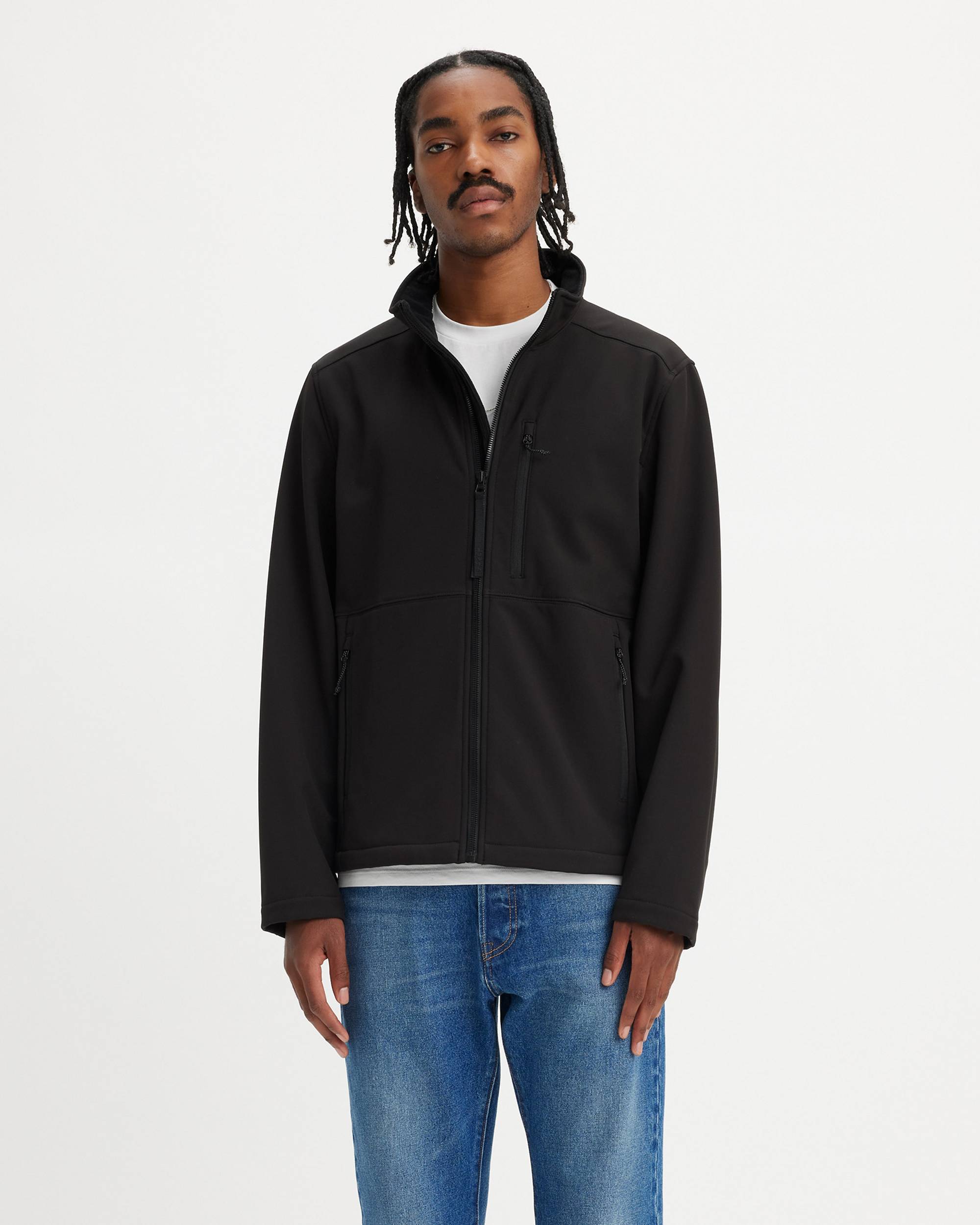 Soft Shell Stand Collar Jacket - Black | Levi's® US