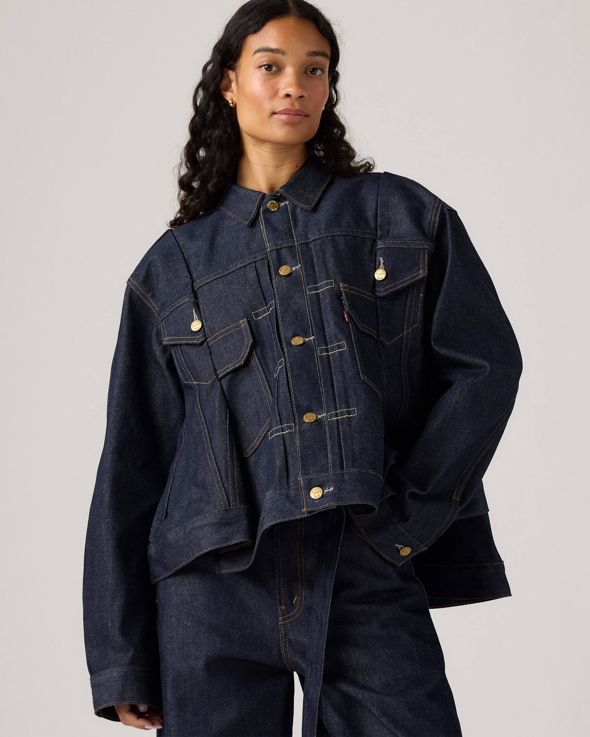 Levi's® X Sacai Women's Denim Jacket - Dark Wash | Levi's® US