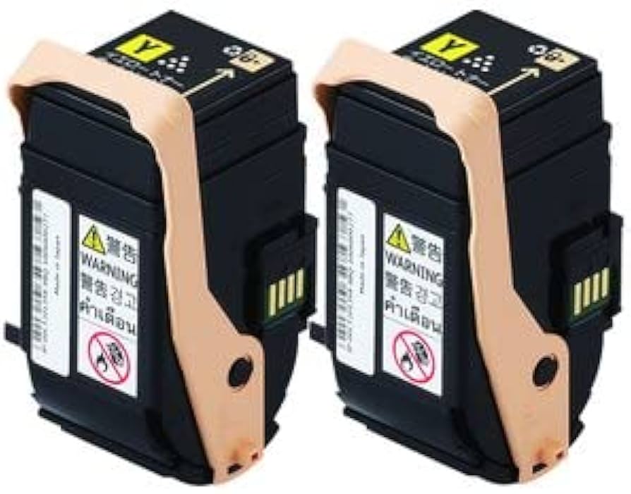 Amazon.co.jp: CT202458 トナーカートリッジ イエロー 2本入 富士