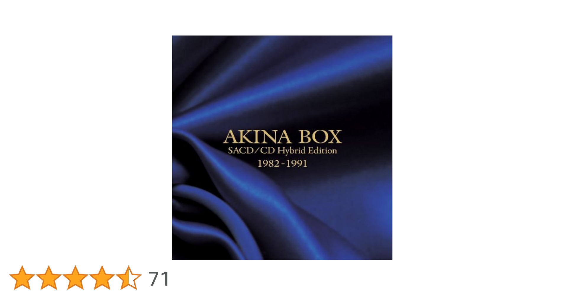 オリバー 中森明菜 AKINA BOX - SACD／CD オリバー 中森明菜 AKINA BOX