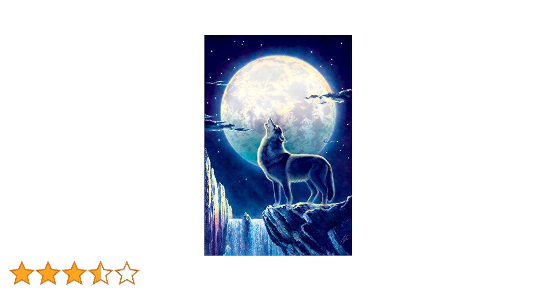 ジグソーパズル】光る 家族の詩（オオカミ＆月）1000ピース