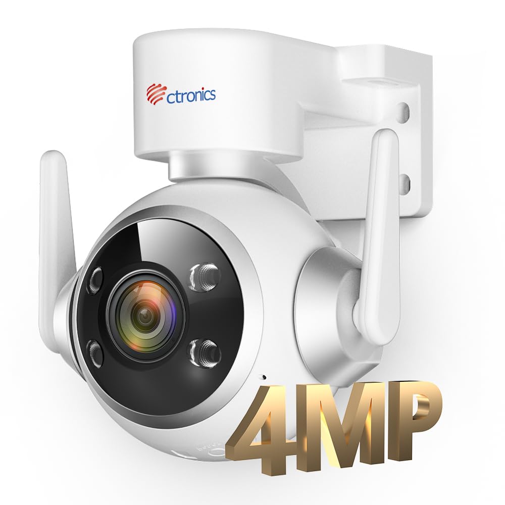 Amazon.co.jp: Ctronics 防犯カメラ 屋外 自動追跡 2.5K 4MP 5GWi-Fi