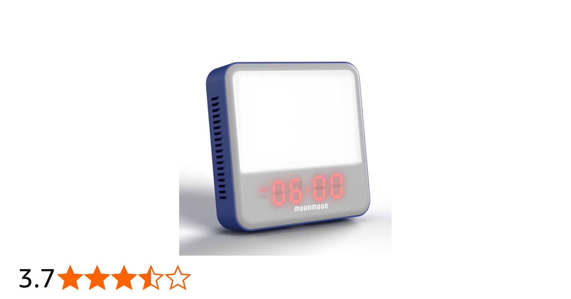 トトノエライト moonmoon デジタル 光 目覚まし 時計 ホワイト Amazon