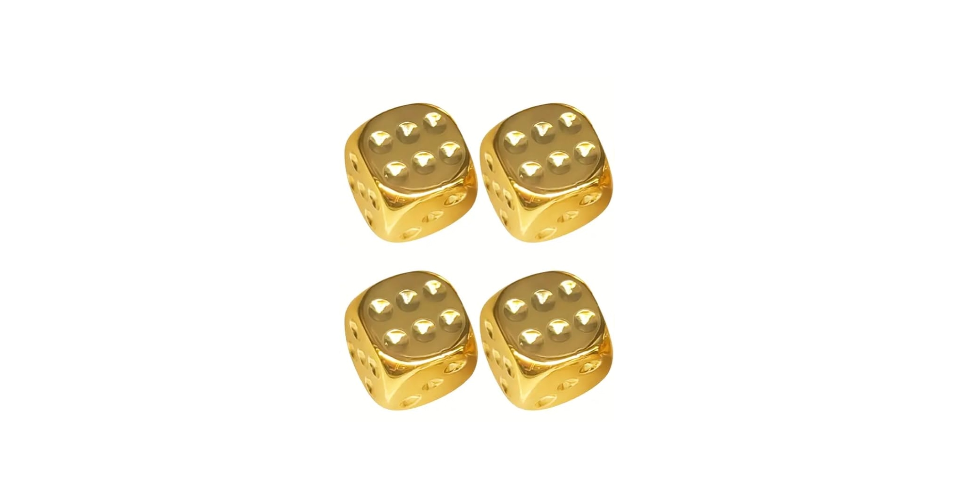 Amazon | Levarage 0043 サイコロ ゴールド 4個セット 1.5cm四方 dice