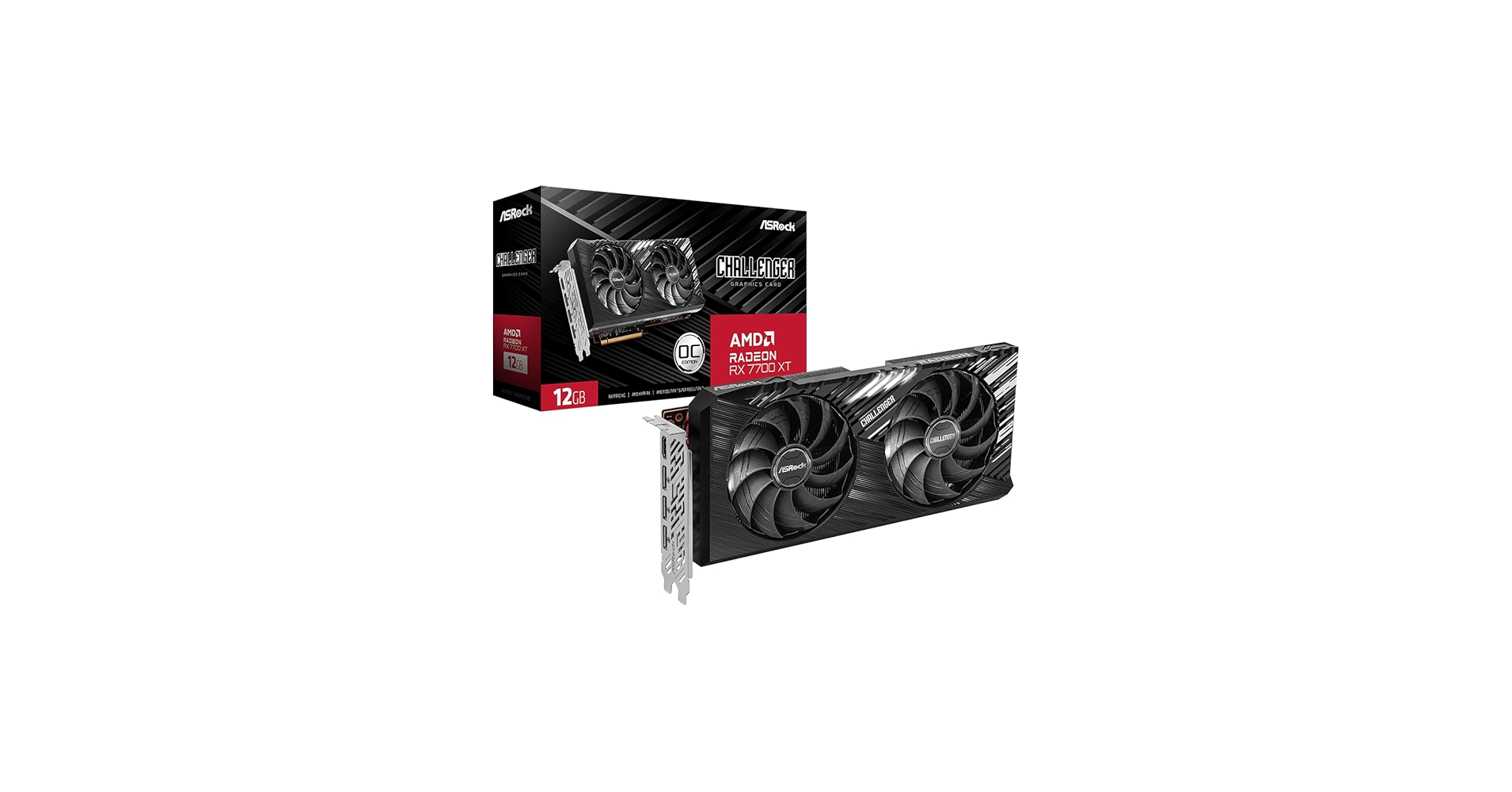 Amazon.com: ASRock AMD Radeon RX 7700 XT Challenger 12GB GDDR6 192