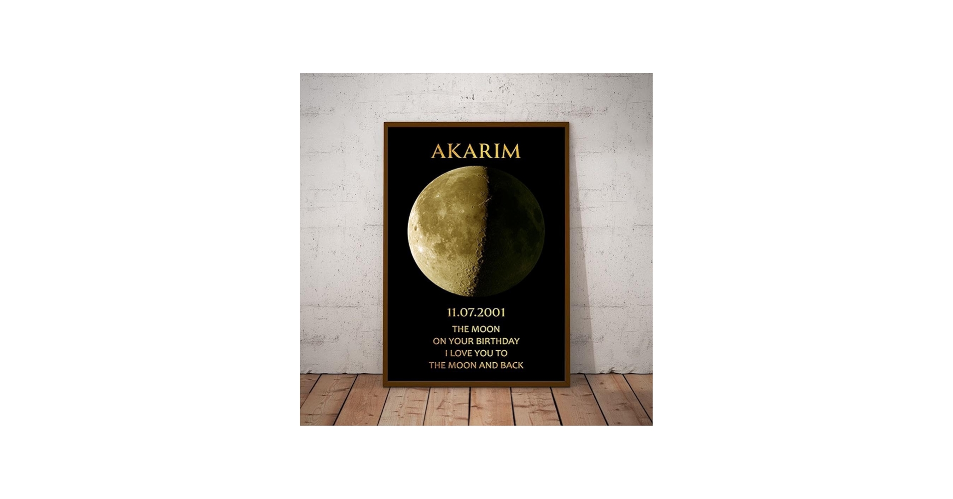 Amazon.com: TT FlowGreen Personalized Moon Phase Poster, Custom