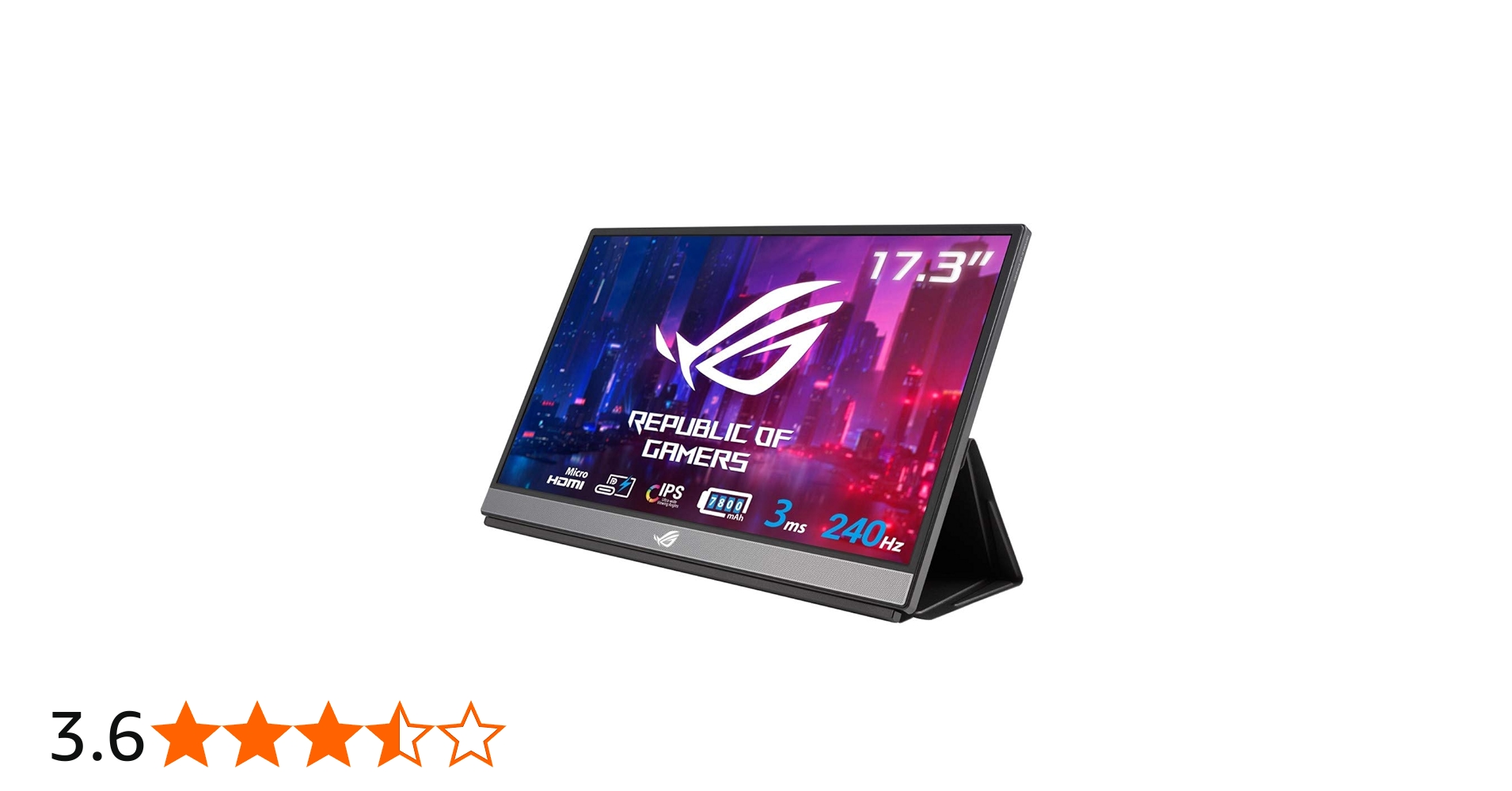 Amazon.co.jp: ASUS ポータブルゲーミングモニター ROG Strix XG17AHPE