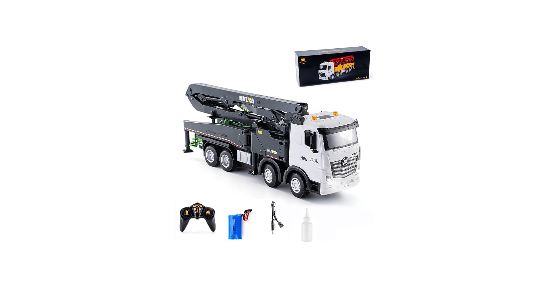 Amazon.co.jp: ラジコンコンクリートポンプ トラック 建設車両おもちゃ