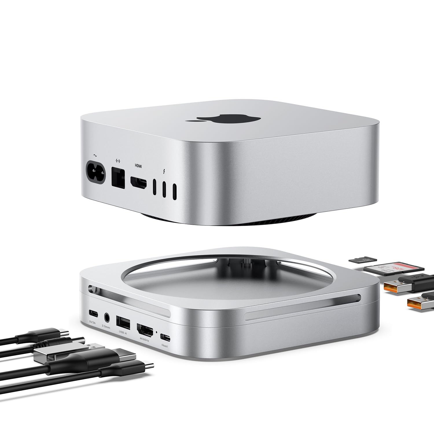 Amazon.com: Mac mini M4 Dock & Hub with 8TB NVMe SSD Enclosure, 4K