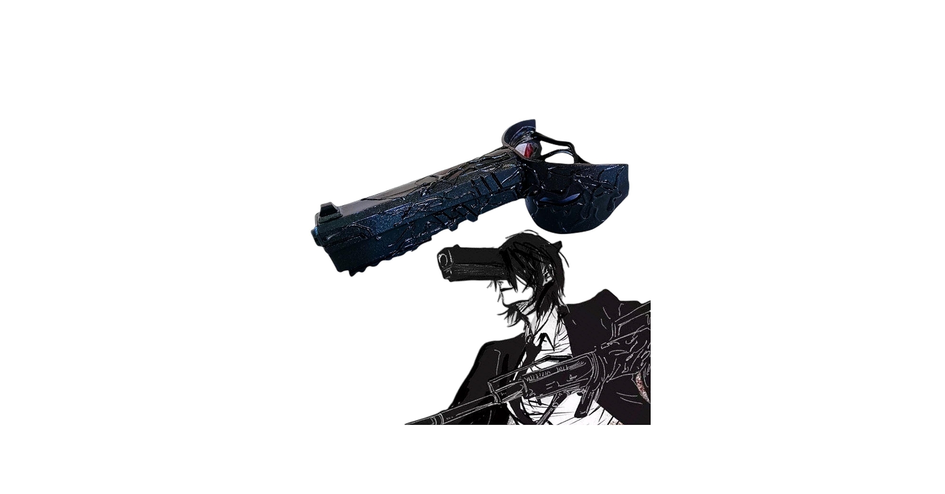 Amazon.co.jp: チェンソーマン 早川アキ コスプレ 道具 銃の魔人 はや