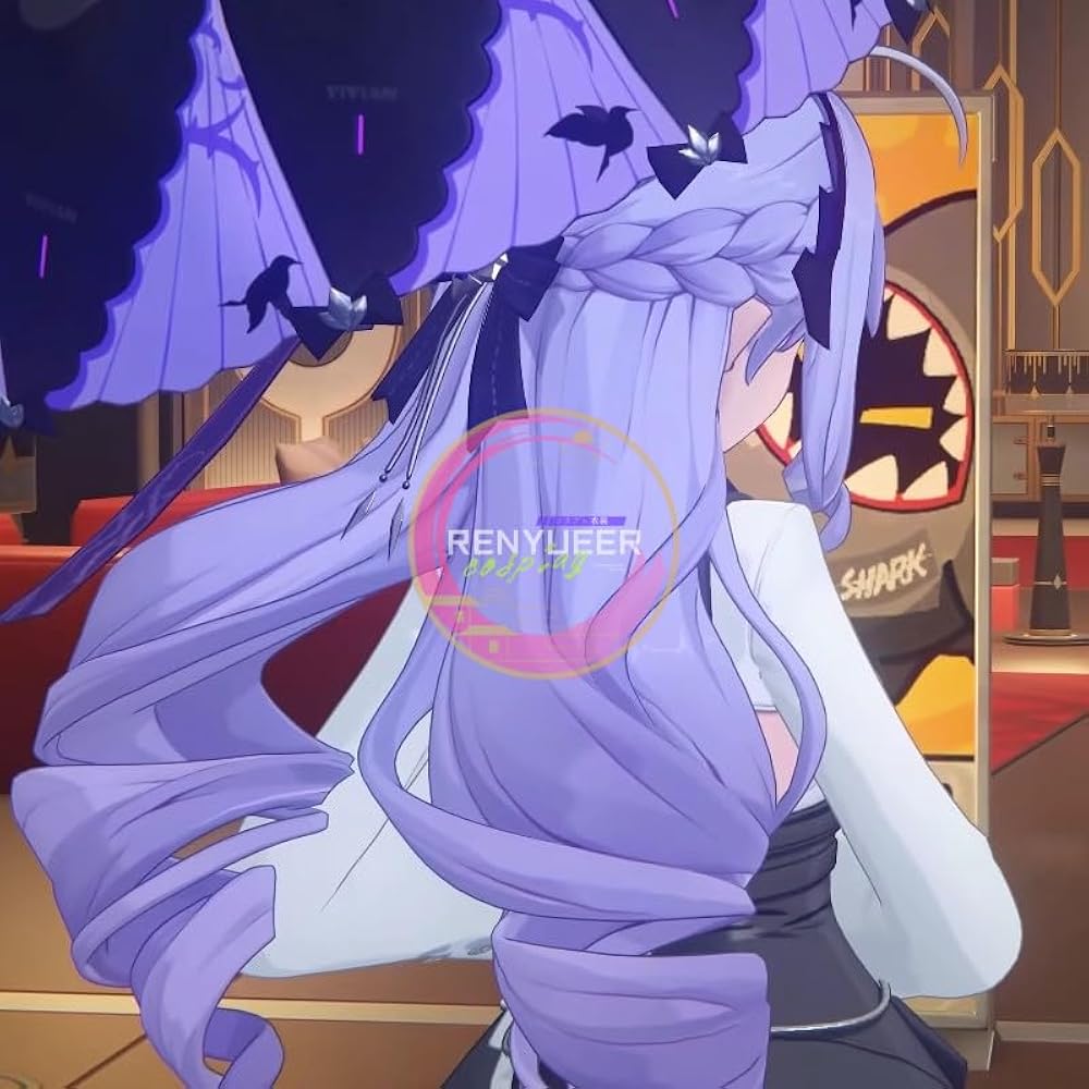 Amazon.co.jp: [GK-cos] ゼンゼロ ゼンレスゾーンゼロ 傘持った紫髪の