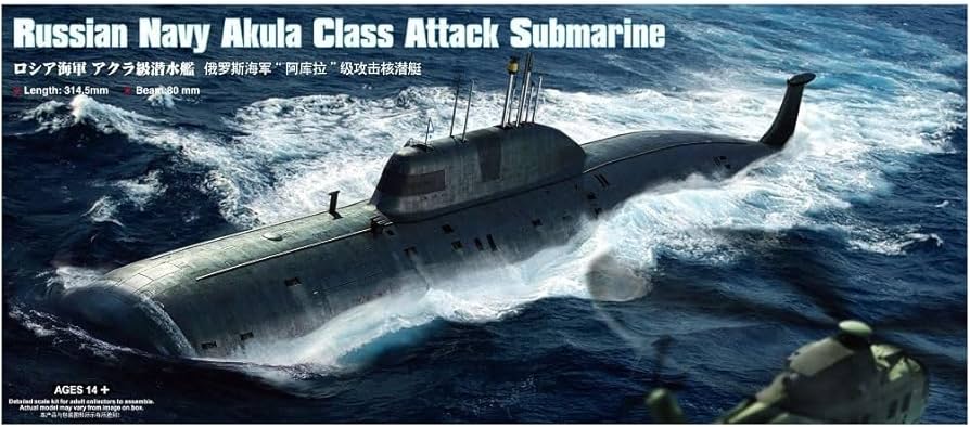 Hobbyboss 1:350 Scale Russian Navy SSN Akula Class Attack